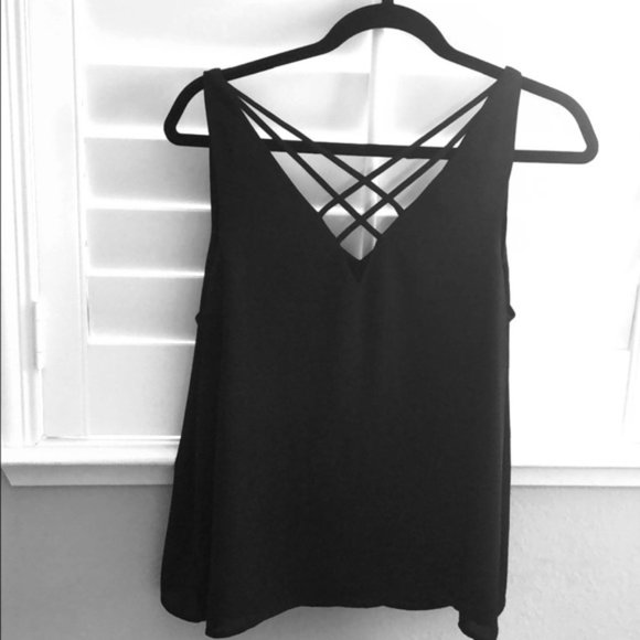 Express Black Strappy Cami - Picture 1 of 2